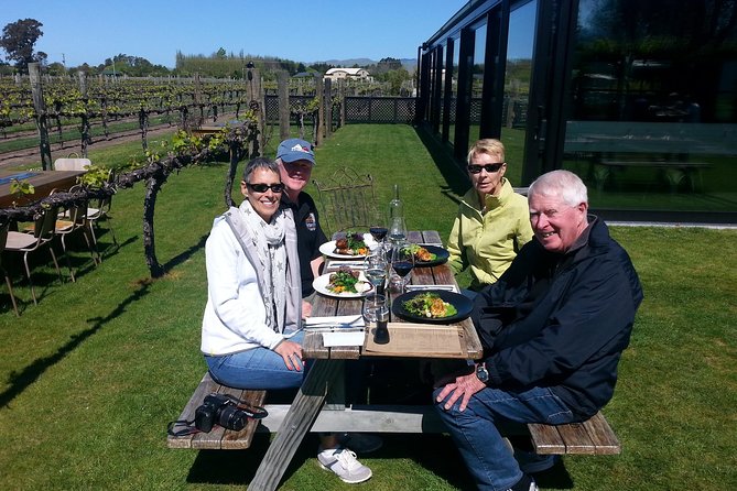 Full-Day Marlborough Catamaran Cruise with Wine Tour and Lunch - Lunch and the first tasting at Saint Clair