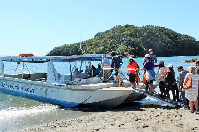 Glass Bottom Boat Tour - Entering Goat Island’s coastal caves