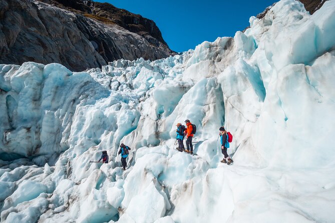 Heli Hike Fox Glacier - Ice caves, crevasses, arches, and blue passages