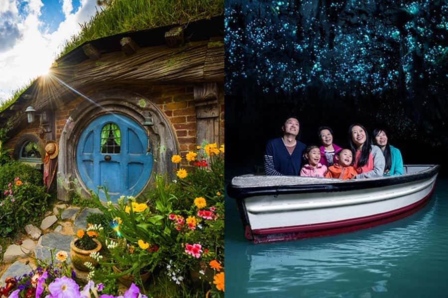 Hobbiton, Waitomo, Rotorua & Taupo 2-Day Tour from Auckland - A short break, lunch, and Hobbiton’s green hills