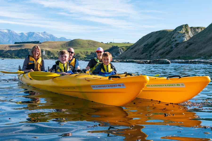 Kaikoura: Guided Family Kayaking Adventure - Getting comfortable in a stable sea kayak