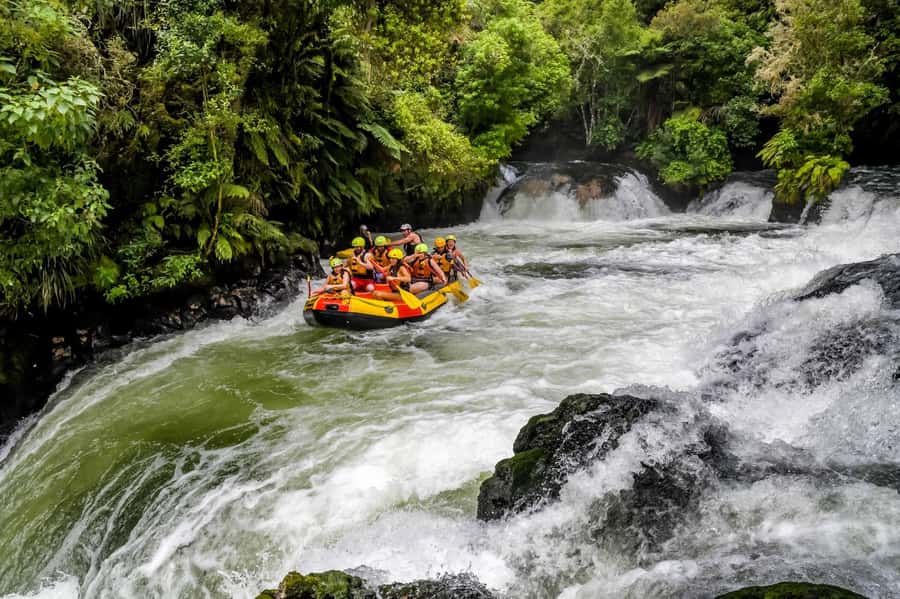 Kaituna River and Tutea Falls Whitewater Rafting - Gearing up for a cold-water sport