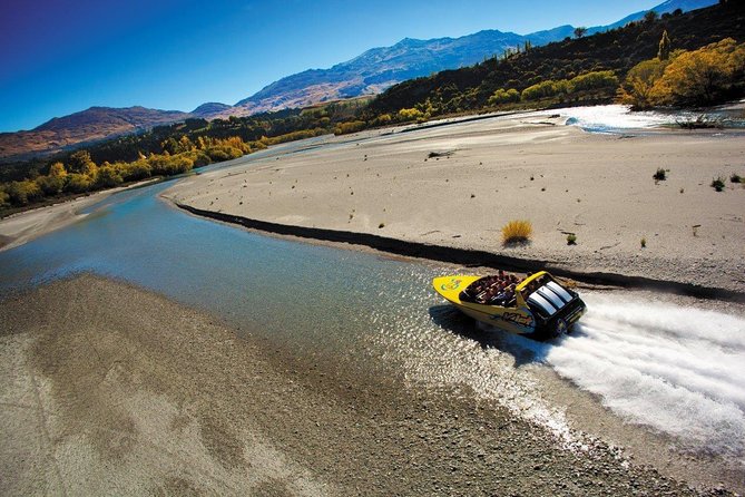 KJet Queenstown Jet Boat Ride on the Kawarau and Shotover Rivers - Leaving Queenstown from the Main Town Pier