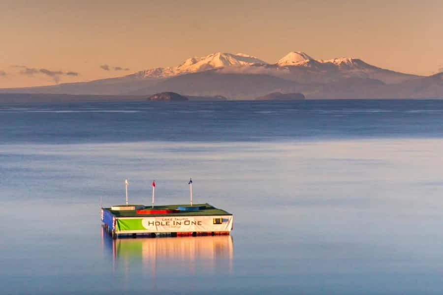 Lake Taupo: Hole in One Golf or Ball Blaster Challenge - Three shots across the water