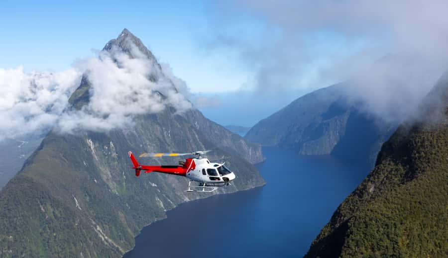 Milford Sound Extended Helicopter Flight & 3 Landings - Second landing: the wild West Coast beach