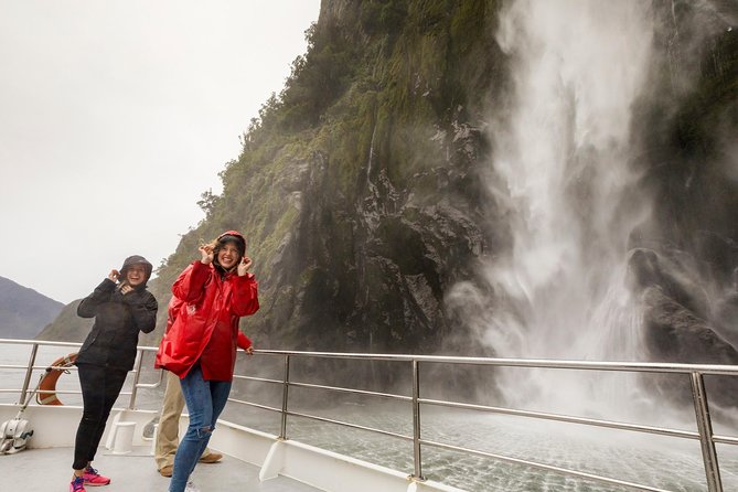 Milford Sound Nature Cruise with Southern Discoveries - Lady Bowen Falls and the power of a wet day
