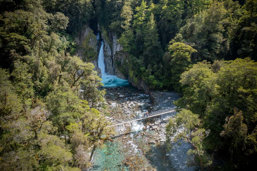 Milford Track: Full Day Guided Hike and Nature Cruise - Walking beside the Arthur River