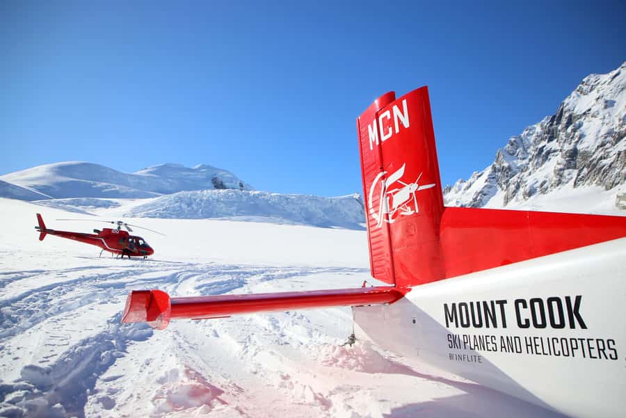 Mount Cook: Ski Plane and Helicopter Glacier Combo Flight - Leaving Mount Cook Aerodrome for the Tasman Valley