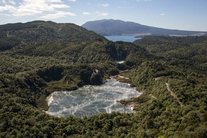 Mount Tarawera Volcanic Adventure by Helicopter - Landing on the dormant volcano
