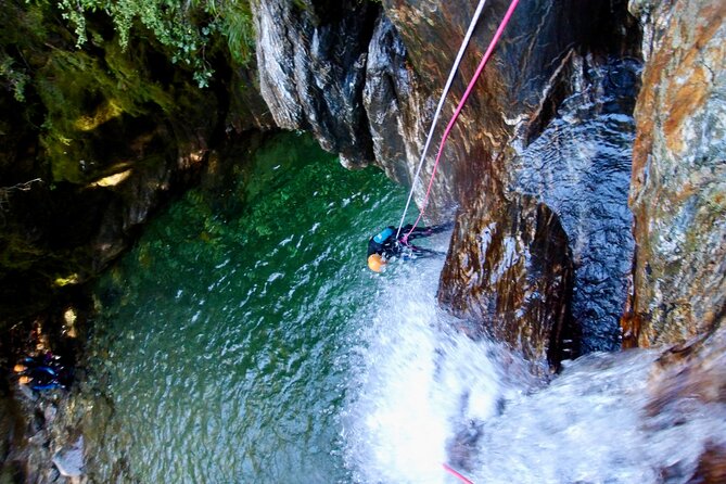 Mt Aspiring Full Day Canyon ex Queenstown or Wanaka - Three to four hours of swimming, slides, and rope work