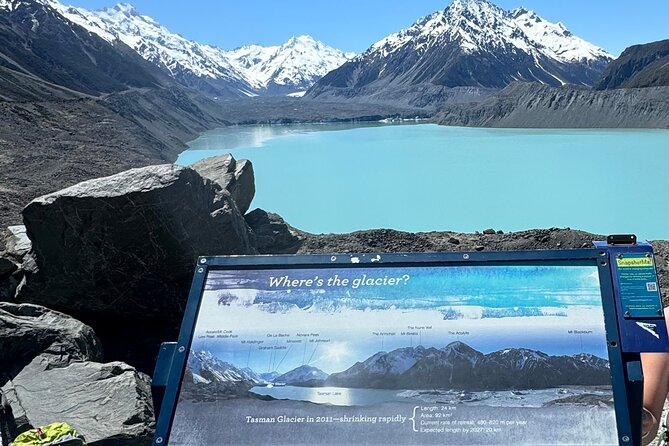 Mt. Cook Private Day Trip From Christchurch Via Lake Tekapo - Tasman Glacier viewpoint and the one-hour walk