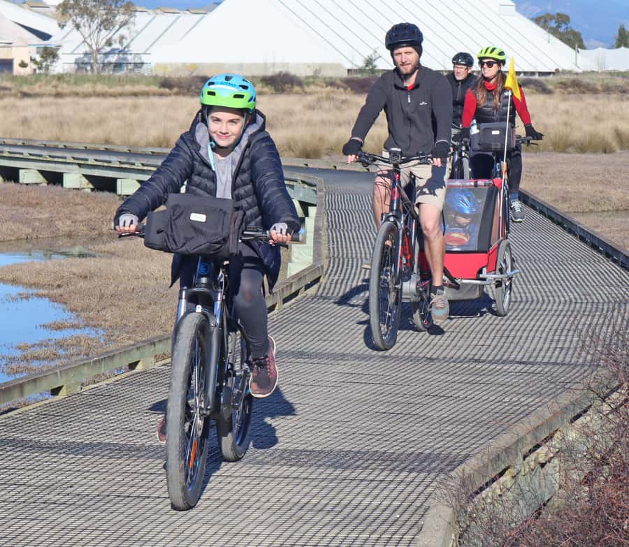 Nelson: Great Taste Trail Coastal Bike Ride to Mapua - Twenty-eight kilometres through wetlands and open country