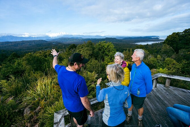 Okarito Nature Tour - The reward at the top: mountains on one side, sea on the other