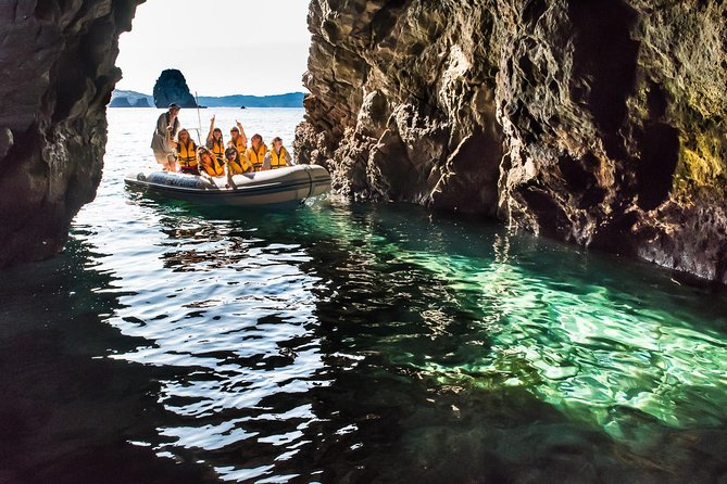 One Hour Cathedral Cove Boat Tour in Hahei - Orua Beach House and the larger sea caves