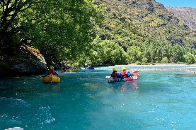 Packraft Wanaka - Mountain views from the riverbed
