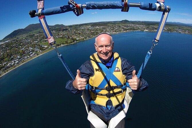 Parasailing Adventure over Lake Taupo - Rising to 1,000 feet above Lake Taupo