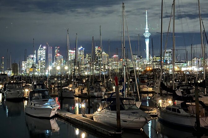 Private Night Tour of Auckland, Sky Tower Bar, Bridge & Museum - A cocktail 182 meters above Auckland