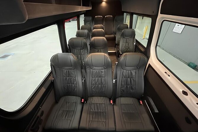 Queenstown International Airport To and From City Center Transfer - Inside the 2025 Mercedes Sprinter