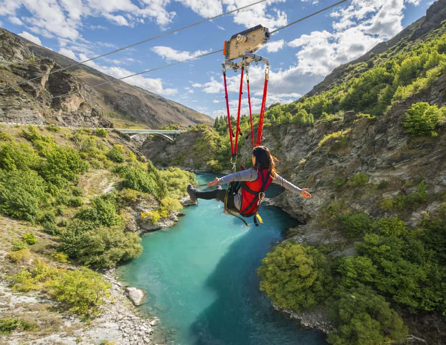 Queenstown: Kawarau Zipride! (3 Lines - Family Fun) - Three lines above the Kawarau River