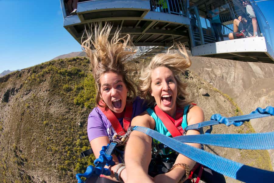 Queenstown: Nevis Bungy & Swing Combo - The 70-meter drop and 300-meter swing