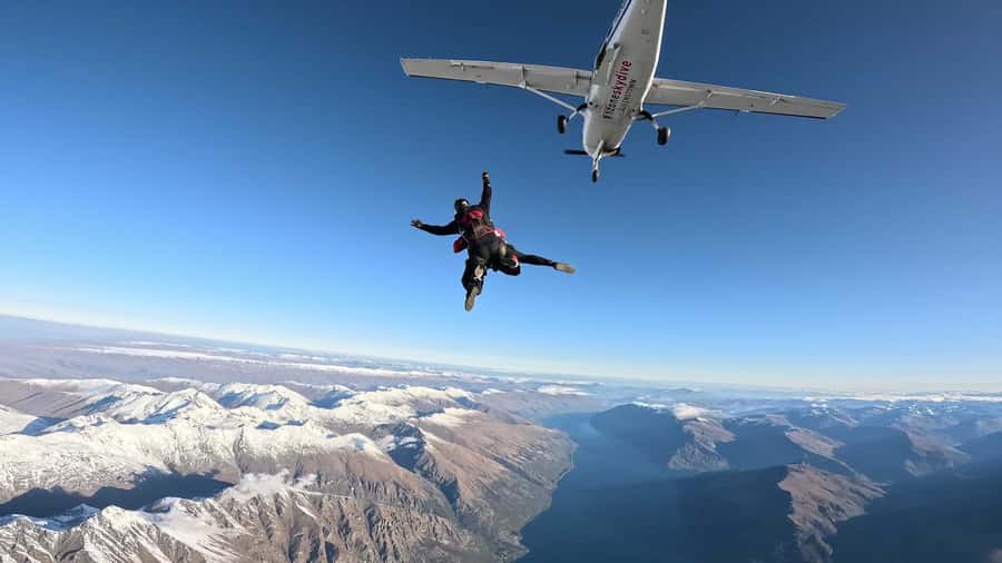Queenstown: Tandem Skydive Experience - The drop zone base after landing