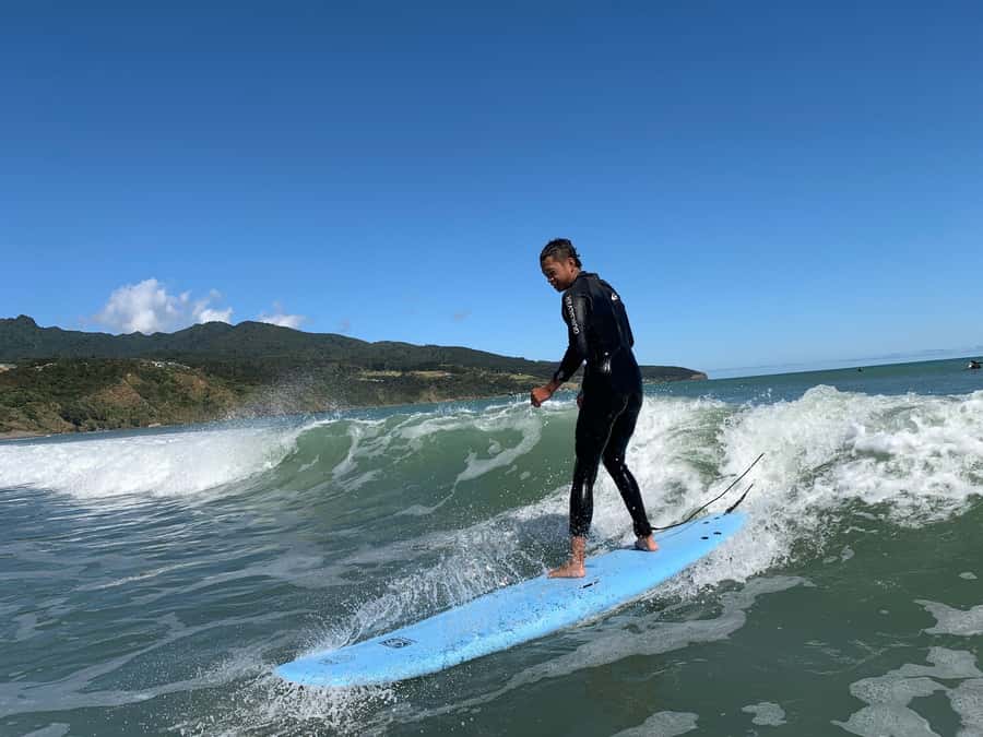 Raglan: Group Surf Lesson - A local Raglan introduction to surfing