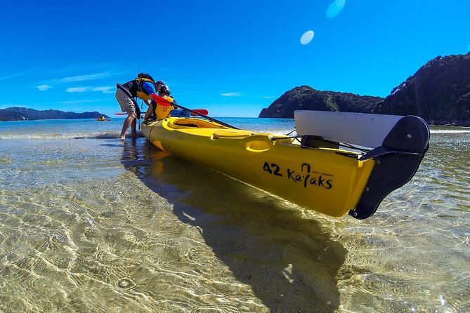 Remote Marine Reserve - Guided Kayaking - New Zealand - The Tonga Island Marine Reserve from a sea kayak