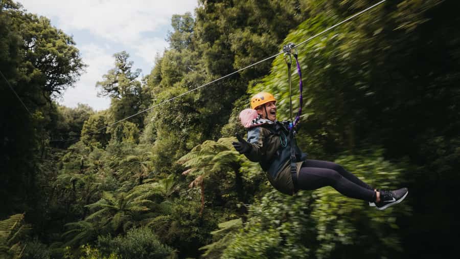 Rotorua: 6 Ziplines, Swing-Bridges & Wildlife Encounters - Six ziplines that build your confidence