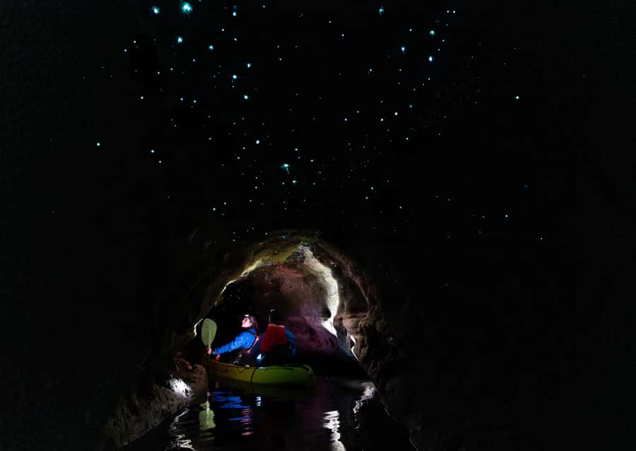 Rotorua: Glow Worm Kayak Tour - Getting kitted out for a night on the lake