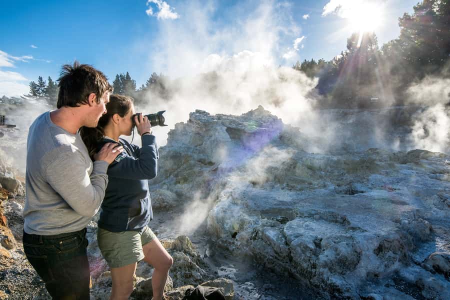 Rotorua: Hell's Gate Outdoor Mud Spa & Guided Walk - Sulfur spas, warm water, and the cool plunge