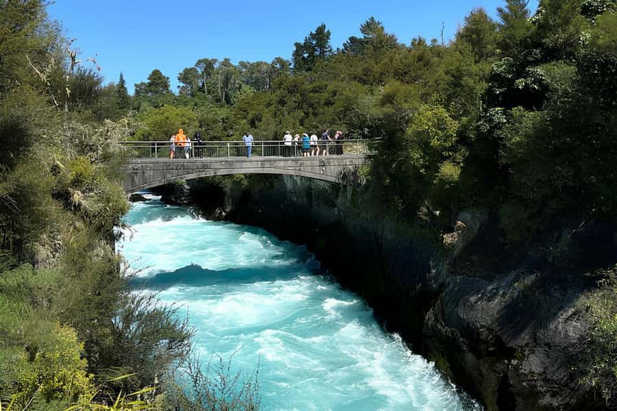 Rotorua & Taupo DayTour Waiotapu & Huka Falls from Auckland - Huka Falls shows the force of the Waikato River