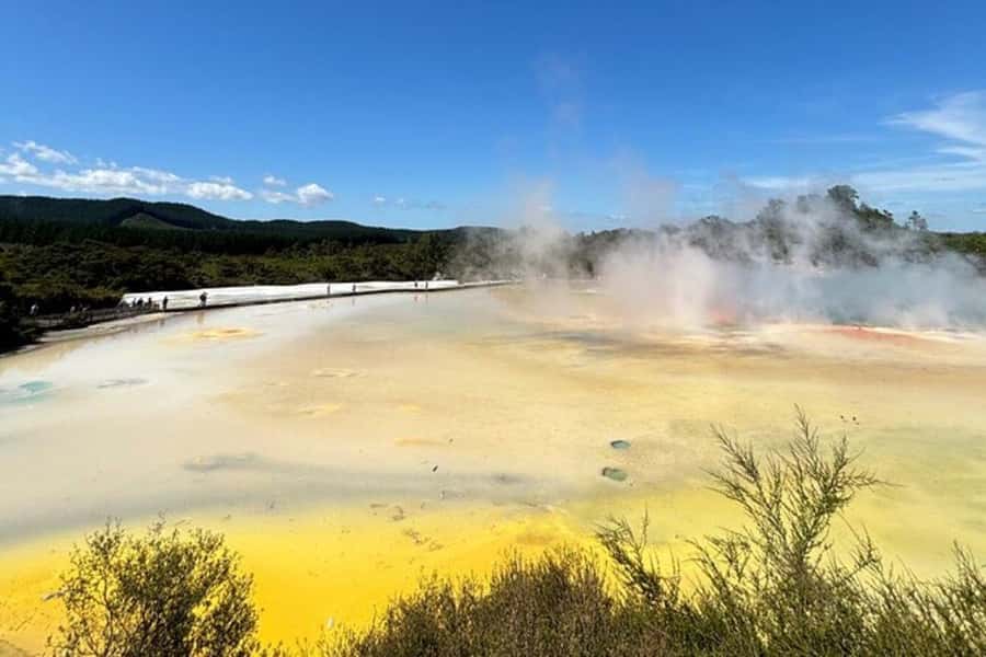 Rotorua & Taupo DayTour Waiotapu & Huka Falls from Auckland - Wai-O-Tapu gives you the strongest geothermal introduction