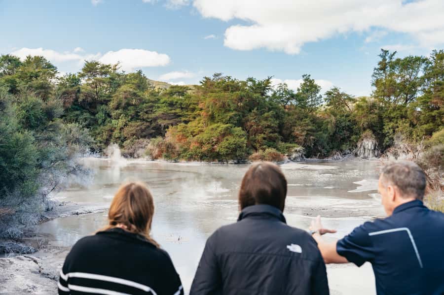 Rotorua: 'Thermal Path Tour' Geothermal half day Tour - Te Manaroa Spring shows the force beneath the surface