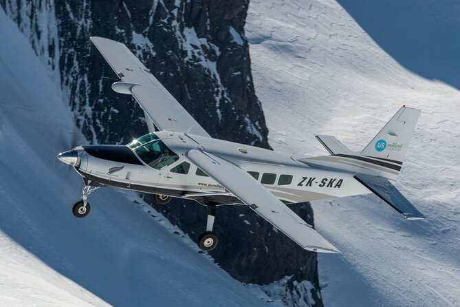 Scenic Flight Transfer to Queenstown from Milford Sound - Climbing Above Milford Sound