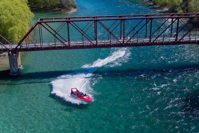 Small Group Jet Boat Adventure on the Clutha River from Wanaka - Leaving the bank and meeting the Clutha