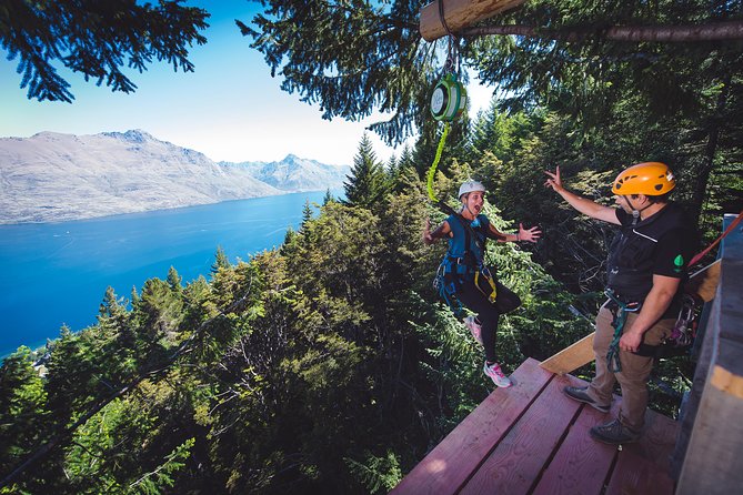 Small-Group Zipline Adventure in Queenstown - Beech forest rides with Lake Wakatipu below