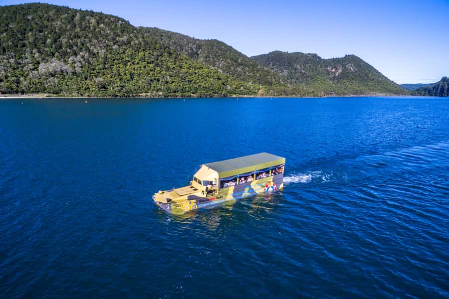 Tarawera and Lakes 2-Hour Duck Eco Tour - Mount Tarawera and the road toward its volcanic domes