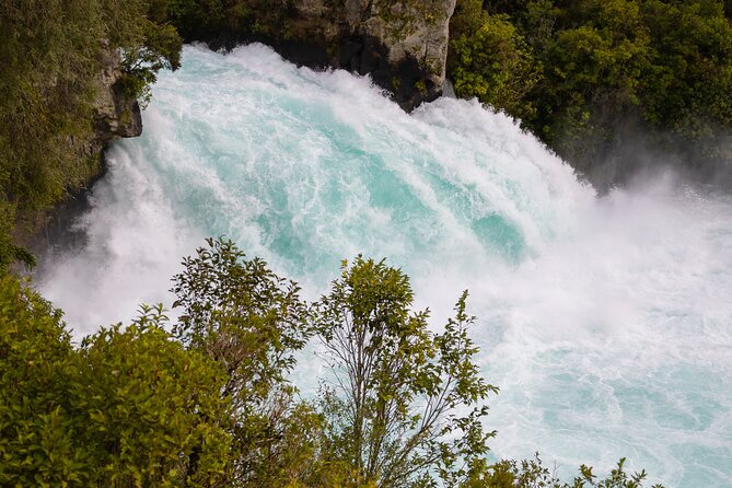 Taupo Day Trip with Orakei Korako or Waiotapu from Rotorua - Huka Falls is short but worth the stop