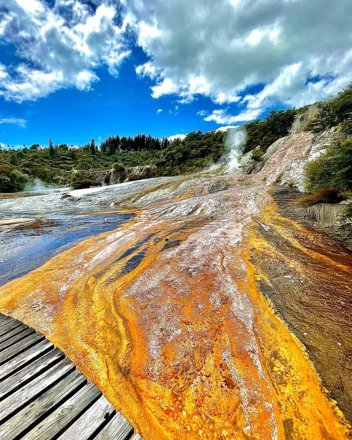 Taupo: Orakei Korako Geothermal Park and Cave Entry Ticket - Walking the 2.5-kilometer thermal route