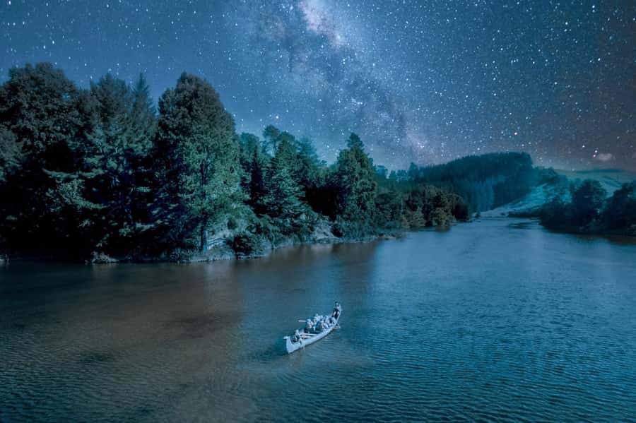 Tauranga: Evening Big Kanu Glowworm Tour - Paddling toward Mangapapa Canyon