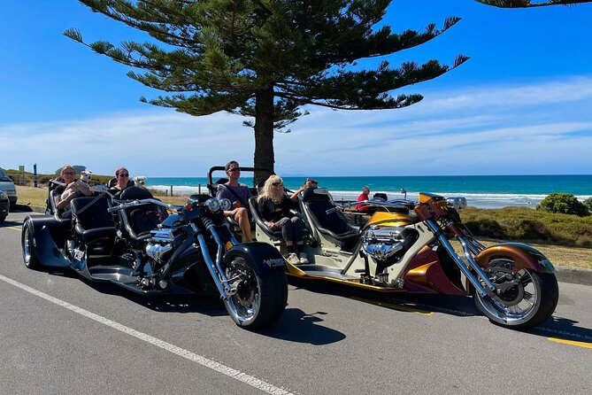 TAURANGA SHORE EXCURSION: Epic 25 min V8 Trike tour of Mt Maunganui & Tauranga - A big engine and a small time commitment