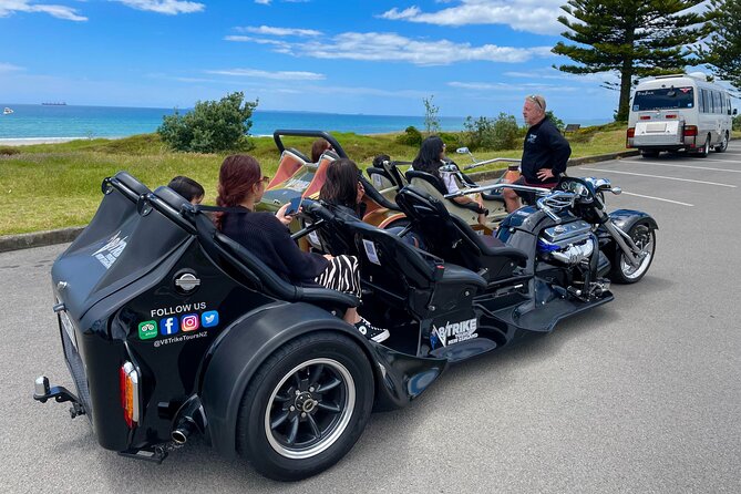 TAURANGA SHORE EXCURSION: Epic 25 min V8 Trike tour of Mt Maunganui & Tauranga - Starting near Tauranga’s cruise area