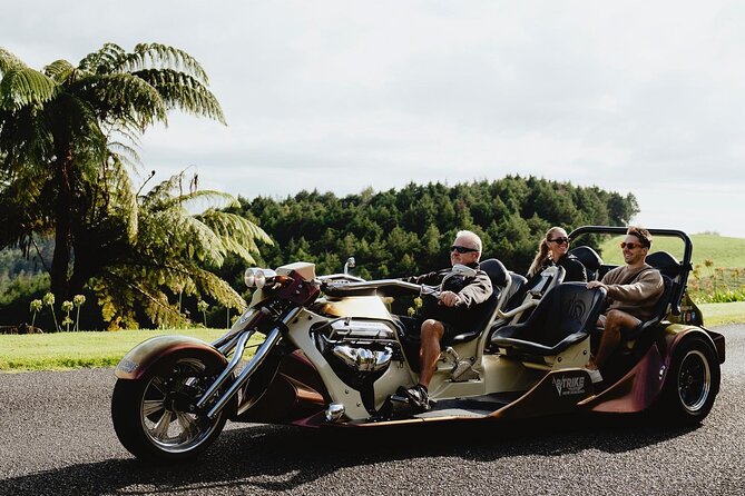 TAURANGA SHORE EXCURSION: V8 TRIKE - 1.5 hour City Sites - Mount Main Beach and the Mount Maunganui township