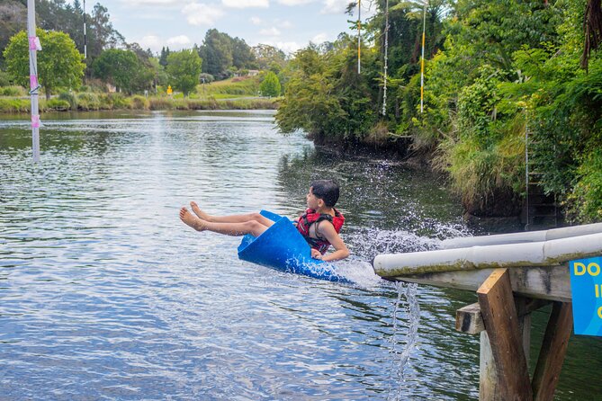 Tauranga: Waimarino Adventure Park - Starting gently with swimming and boats