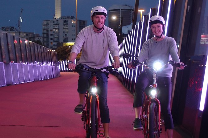 The City Lights: a unique electric bike tour of Auckland by night! - Getting Set Up at Princes Wharf