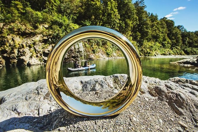 The Hobbit Barrel Run Rafting Tour on the Pelorus River - Pulling on a wetsuit and getting river-ready