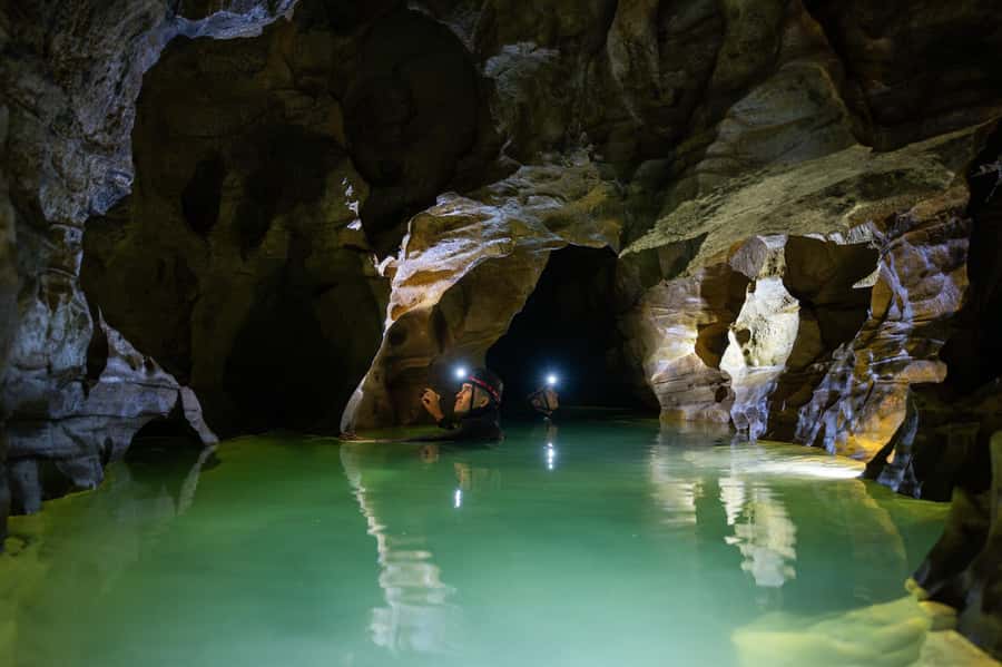 The Waitomo Experience : Okohua Glowworm Cave Tour - Emerging into native bush