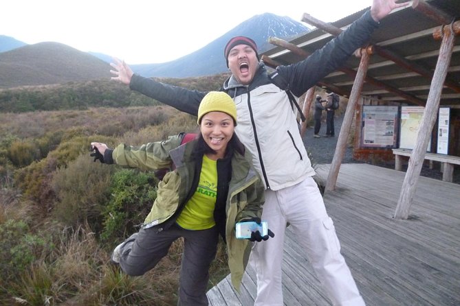 Tongariro Crossing Round trip transfer from Turangi - Volcanic craters, lava flows, and alpine lakes