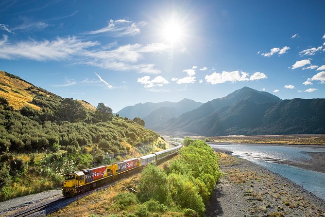 TranzAlpine Train Journey: Christchurch to Greymouth - Across the Canterbury Plains and farmland