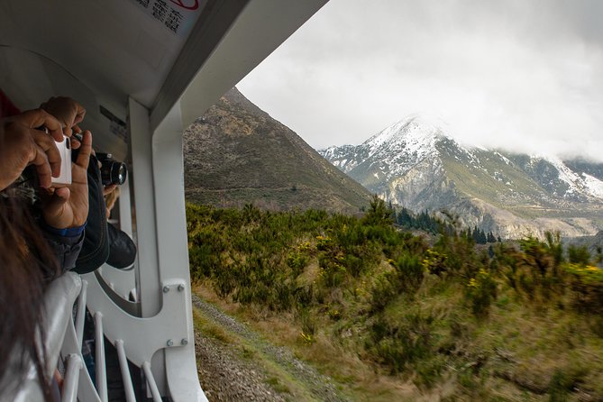 TranzAlpine Train Journey: Christchurch to Greymouth - Following the Waimakariri River through gorges